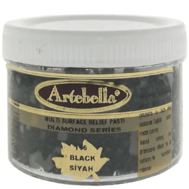 Artebella Πάστα Relief Diamond Series 116 Black - 250gr