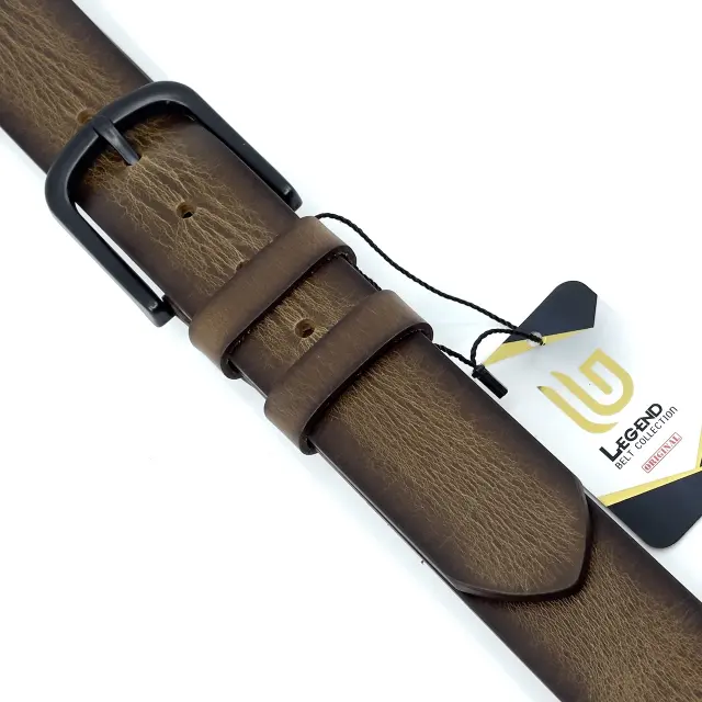 Saddle Brown Δερμάτινη Ζώνη Full Grain 4 cm 3