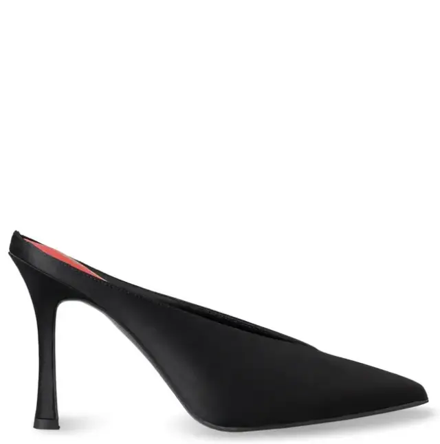 Envie γυναικεία ψηλοτάκουνα σατέν mules E02-24750-1