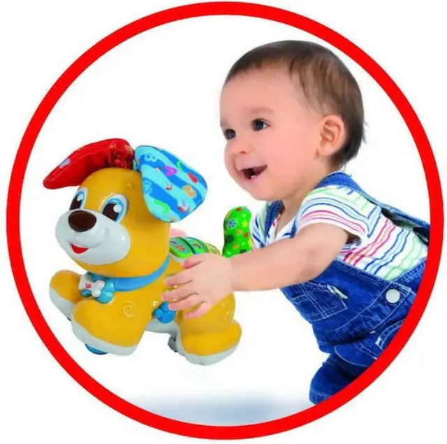 Baby Clementoni Σκυλάκι Κούκου-Τζα Διαδραστικό Βρεφικό Παιχνίδι με Ήχους + Δραστηριότητες (1000-63611) για 10+ μηνων 2