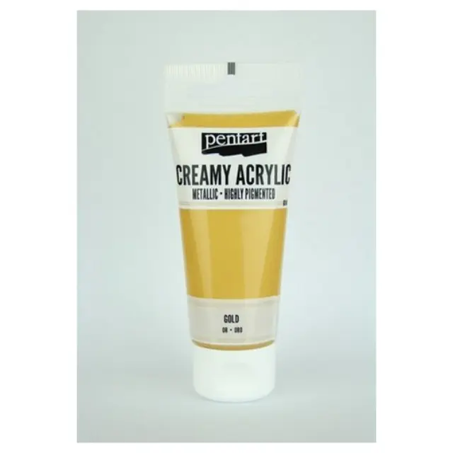 Χρώμα ακρυλικό Creamy 60ml Pentart - Metallic Gold