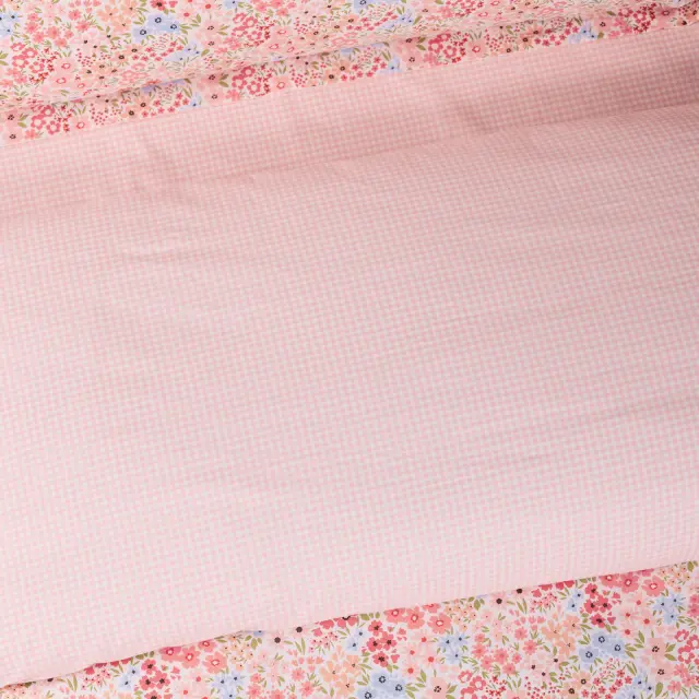 Σετ Σεντόνια 260x280 King Size Happy Das Home 9671 Pink-Salmon 100% βαμβακερόΧωρίς Λάστιχο 2