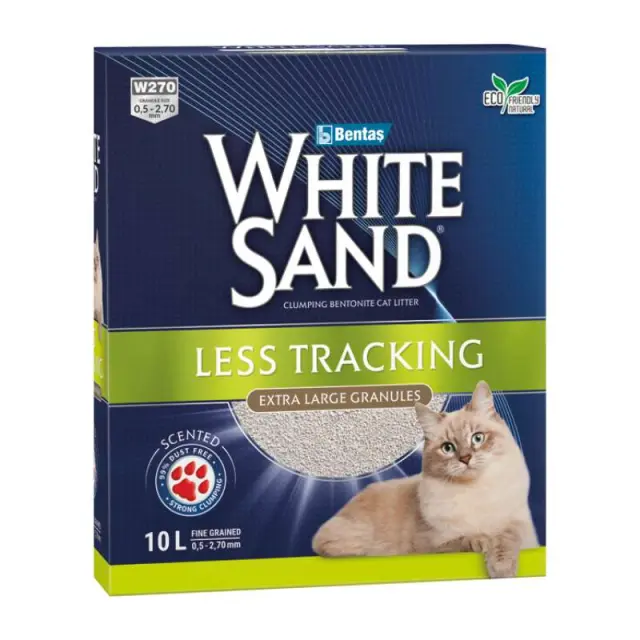 White Sand Άμμος Μπετονίτη Less Tracking 10lt