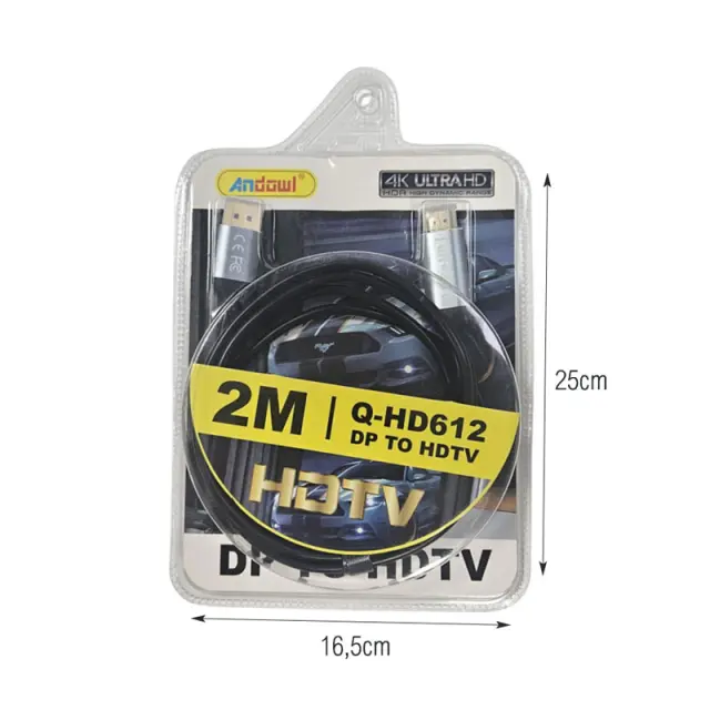 Andowl Καλώδιο Αντάπτορας DP σε HDMI Q-HD612 - DP to HDMI Cable Adapter 0751103 2
