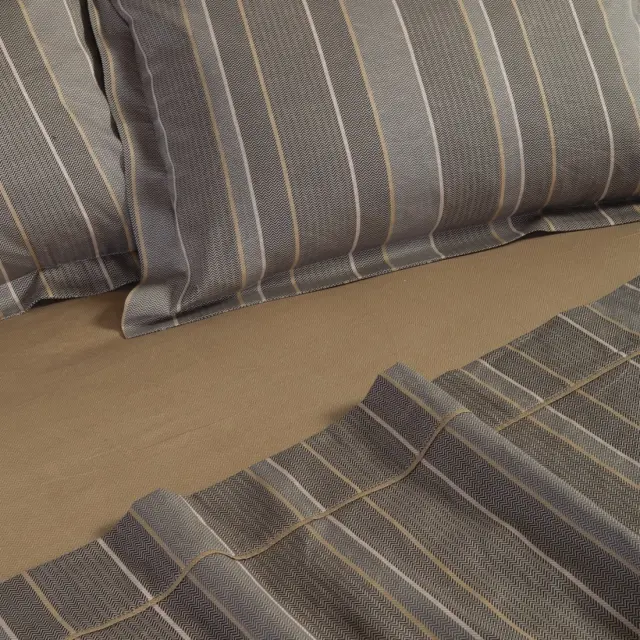 Σετ Σεντόνια King Size 4 Τεμαχίων Nef-Nef Draft Olive/Grey 270x280 2