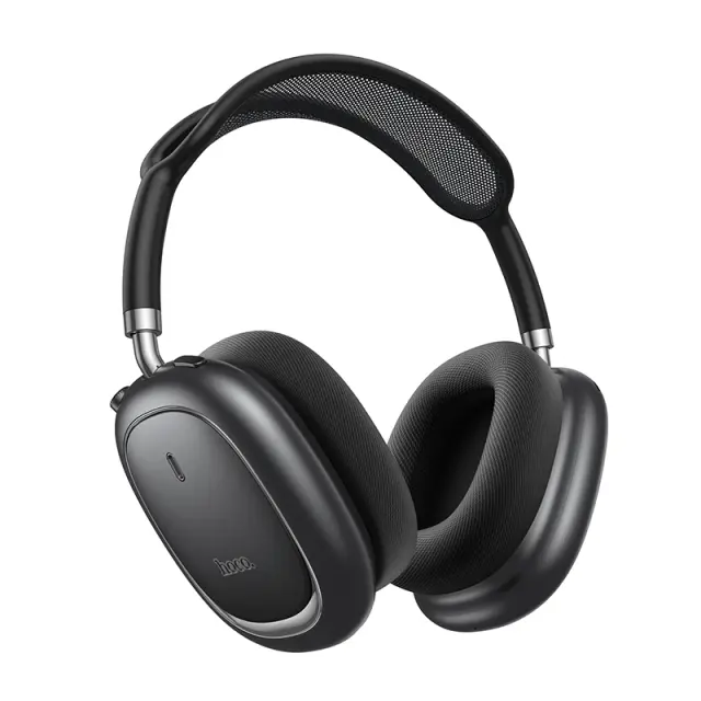 Wireless Ακουστικά Stereo Hoco W68 Calma HiFi Audio ANC v6.0 400mAh 45 Ώρες Ομιλίας AUX USB-C Γκρι