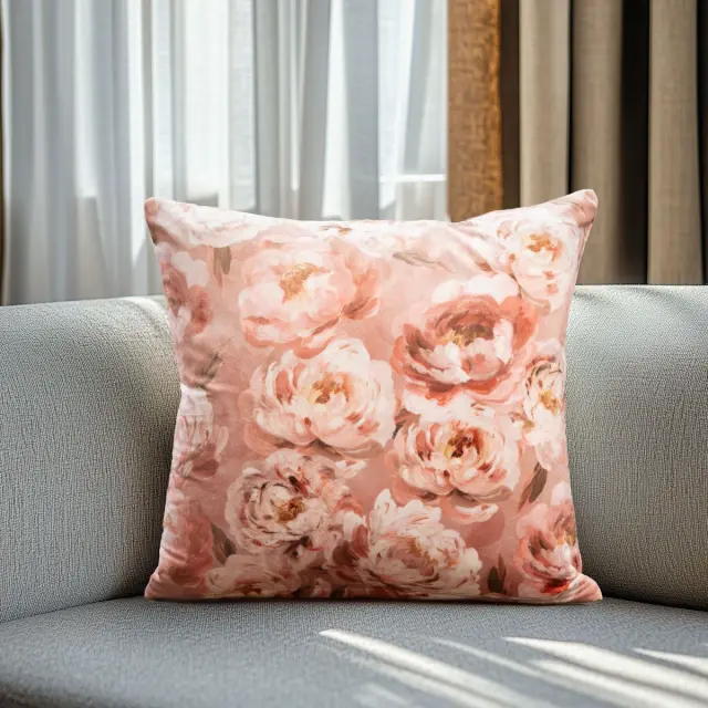 Beauty Home ΜΑΞΙΛΑΡΟΘΗΚΗ ΒΕΛΟΥΔΟ ROMANTIC PEONY DREAM 40 x 40 cm