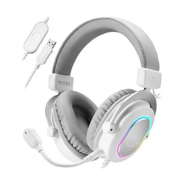 Fifine Gaming Headset H6W AmpliGame RGB White (H6W)