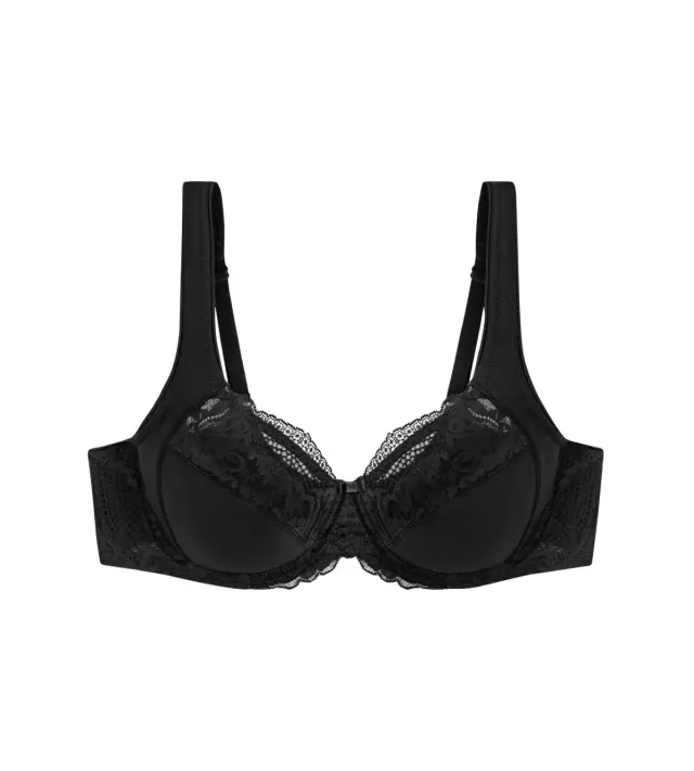 Triumph Σουτιέν Modern Lace+Cotton W02 Μαύρο 2