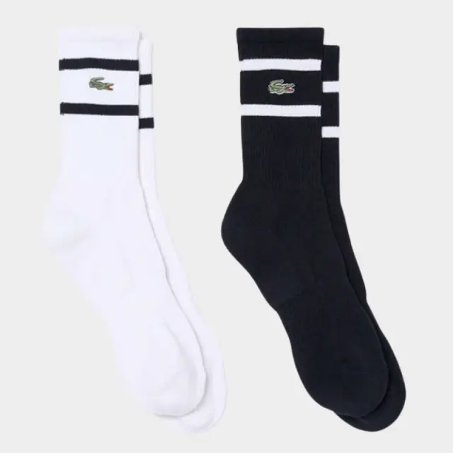 Κάλτσες Σετ 2τμχ Lacoste 3RA9189-L258 Άσπρο Μαύρο - 43-46