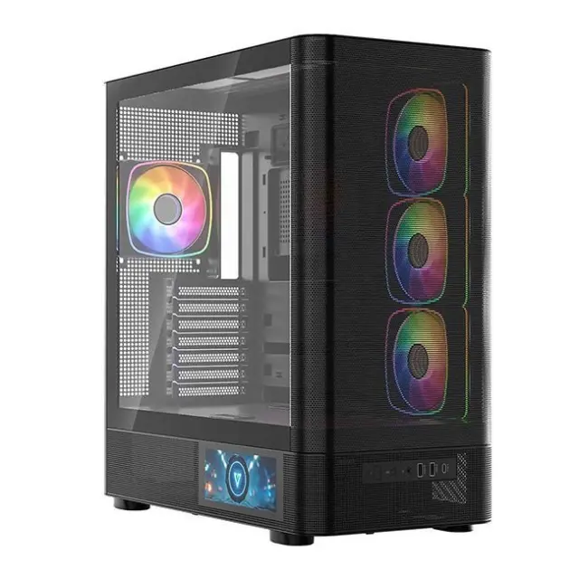 Modecom PC Case Volcano AQ400 ARGB Midi Tower Black (MC-A-AQ400-4FA-B)