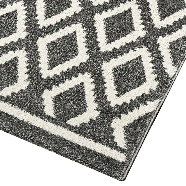 Beauty Home Πατάκι Vibe Art 9576 67x150 Grey White Γκρι Λευκό 2
