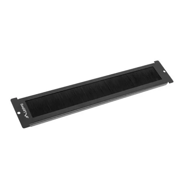 Lanberg 19" Free Standing Cable Entry Brush Panel Black (AK-1106-B)