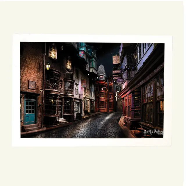 Αφίσα, Pyramid Poster, Harry Potter (Diagon Alley) 61x91,5εκ Κορνίζα Ξύλινη Σε 10 Χρώματα Με Ακρυλικό Τζάμι Άθραυστο K29+PP34391