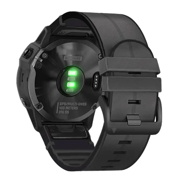 Δερμάτινο Λουράκι για Garmin Fenix 3/5x/3hr/5x Plus/6x/6x Pro/7x/8/9 (51mm)-Black OEM