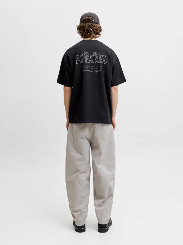 JJEBARRON STUDIO TEE SS O-NECK SN - Black 2