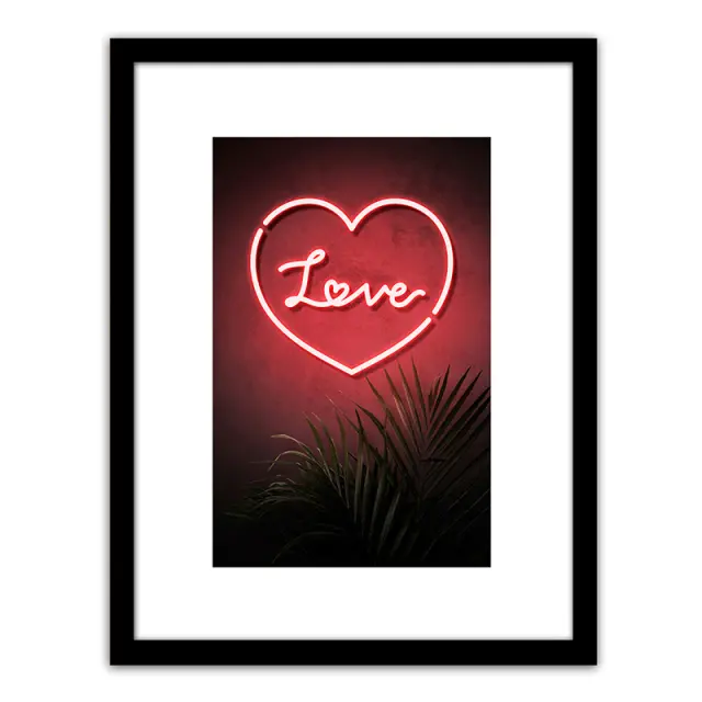 Πίνακας Σε Κορνίζα Πλαστικό 'Love' 35x45x1.8cm