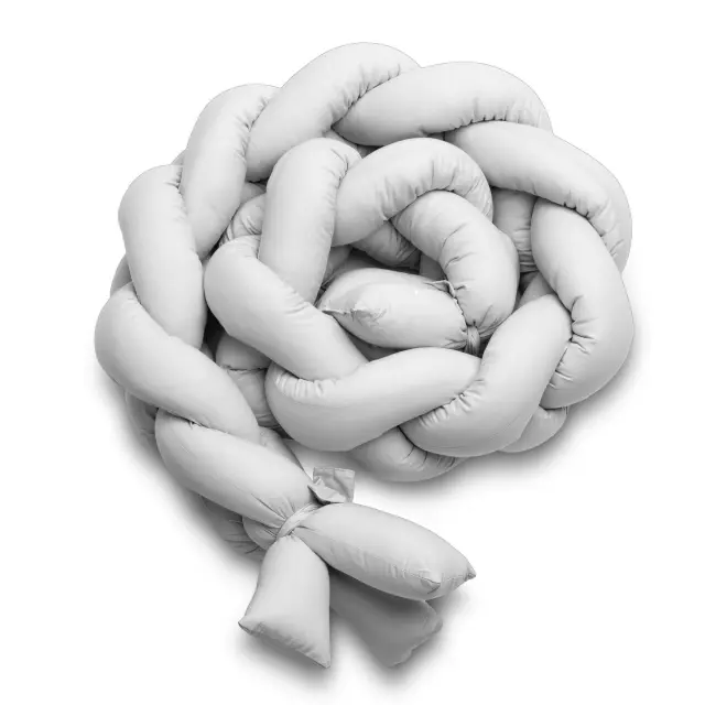 SENSILLO Πάντα κούνιας πλεξούδα 210cm GREY