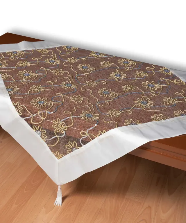 Τούλινο καρέ 7180 (85cm x 85cm) λευκό - -