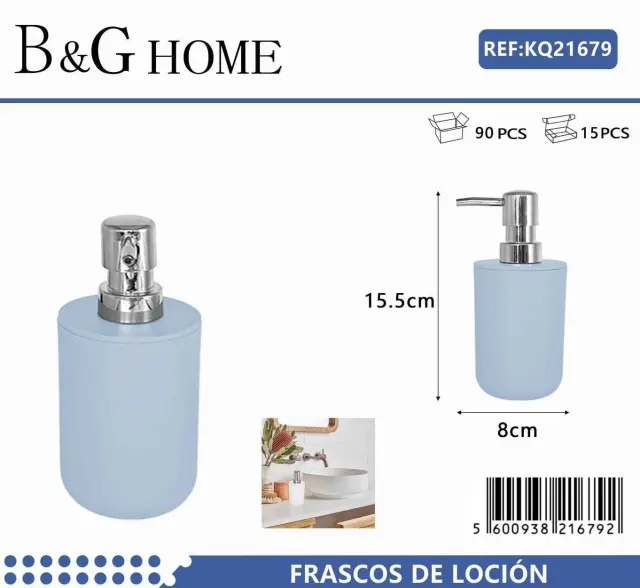 Θήκες κρεμοσάπουνου Dispenser πλαστικές - Σετ 5pcs - Light Blue - 21679 2