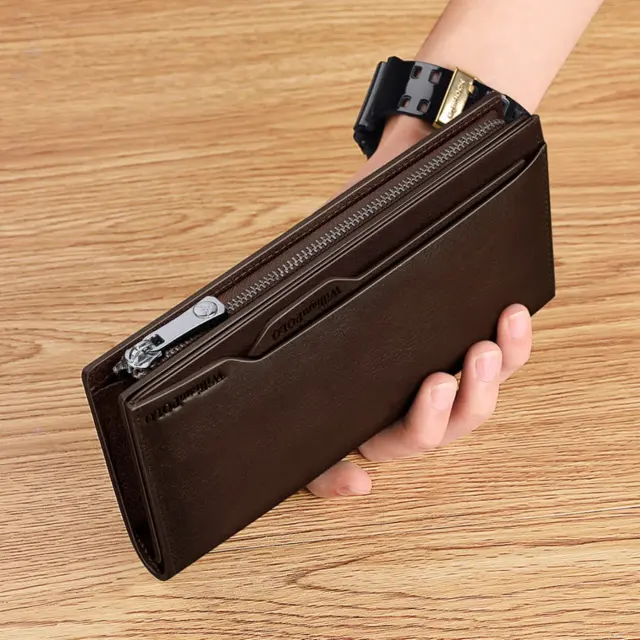 Δερμάτινο Ανδρικό πορτοφόλι William Polo 211566 dark brown - One Size 3