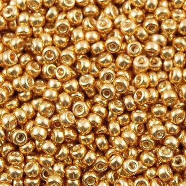 Χάντρα Miyuki Round Rocailles 8/0 - 1053 - Galvanized Yellow Gold ~25gr