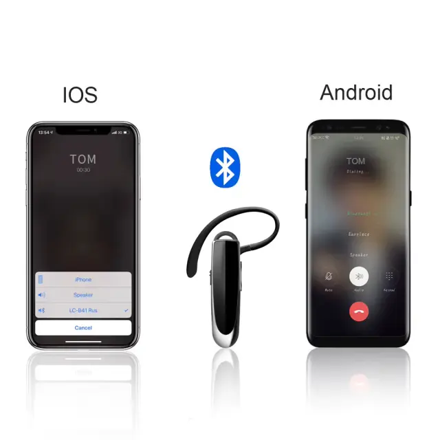 Techsuit UrbanEar CB1 Bluetooth Handsfree Ακουστικό με Noise Cancelling & USB-C Μαύρο 2