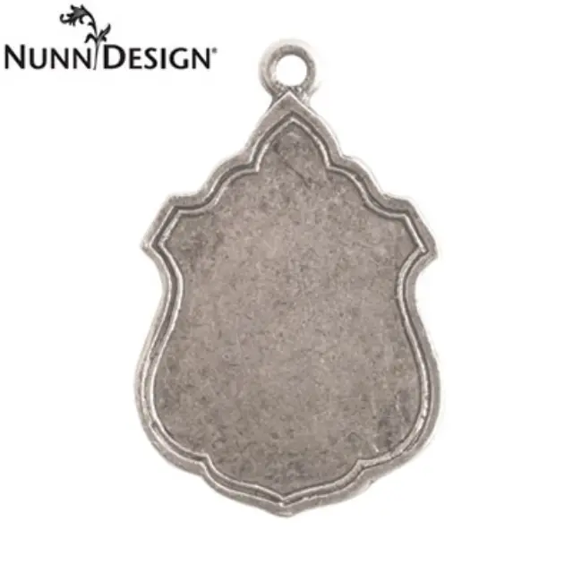 Καστόνι Nunn Design - Ornate Flat Tag Ensign - 31.5mm - Antique Silver