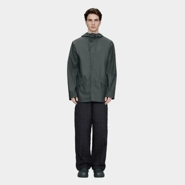 Μπουφάν Rains 12010-153 Dark Grey Γκρι - M 2