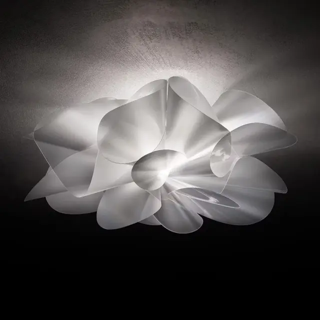 Φωτιστικό Οροφής Etoile Prisma LED Ø73cm Ασημί Γκρί Διάφανο