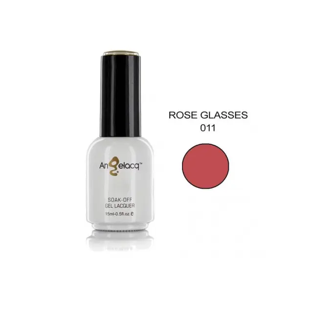 Ημιμόνιμο επαγγελματικό βερνίκι ANGELACQ 15ML - 0.5FL.OZ 011 Rose Glasses