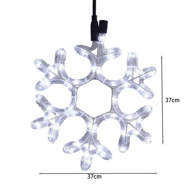 Χιονονιφάδα Led Ψυχρό Φως με καλώδιο - Christmas snowflake light LED 082340 3