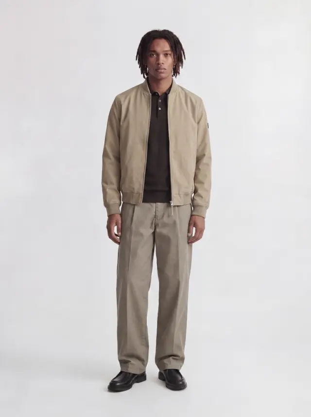 JPRBLURILEY KNIT POLO LS - Ganache 2