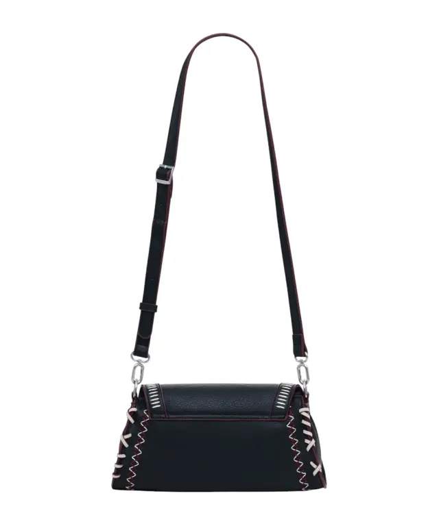 Desigual - Γυναικεία Τσάντα Ώμου Manhattan Pespuntes Ζ 25WAXPBE-2000 Μαύρο 3