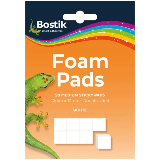 Bostik Foam Pads Αφρώδη Αυτοκόλλητα Διπλής Όψης - 50τεμ