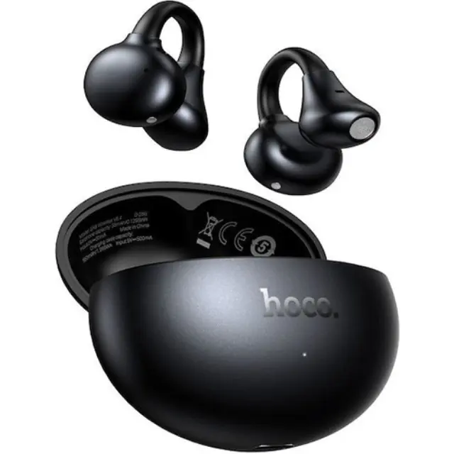 Hoco TWS EA8 Open Ear Bluetooth Handsfree Ακουστικά με Θήκη Φόρτισης Metal Gray 2