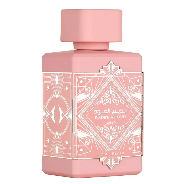 Lattafa Badee Al Oud Noble Blush Eau de Parfum 100ml – Γυναικείο Gourmand Άρωμα με Rose Milk, Βανίλια + Αμύγδαλο