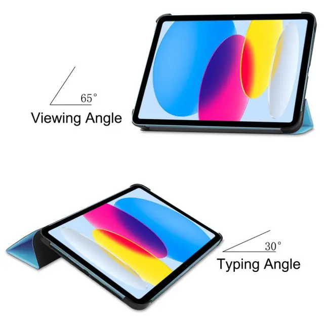 Flip Cover Θήκη για iPad 10.9"/ iPad 11 2025-Sky Blue OEM 2