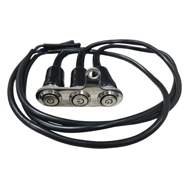Τριπλό Κουμπί Αφής με Καλώδιο για LED Φωτισμό - Triple Touch Switch with Cable 0146424 2