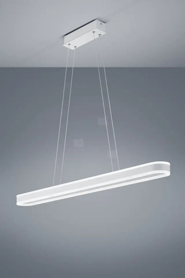 LIV Κρεμαστό Φωτιστικό LED Λευκό Ματ Direct/Indirect 110cm Άσπρο 2