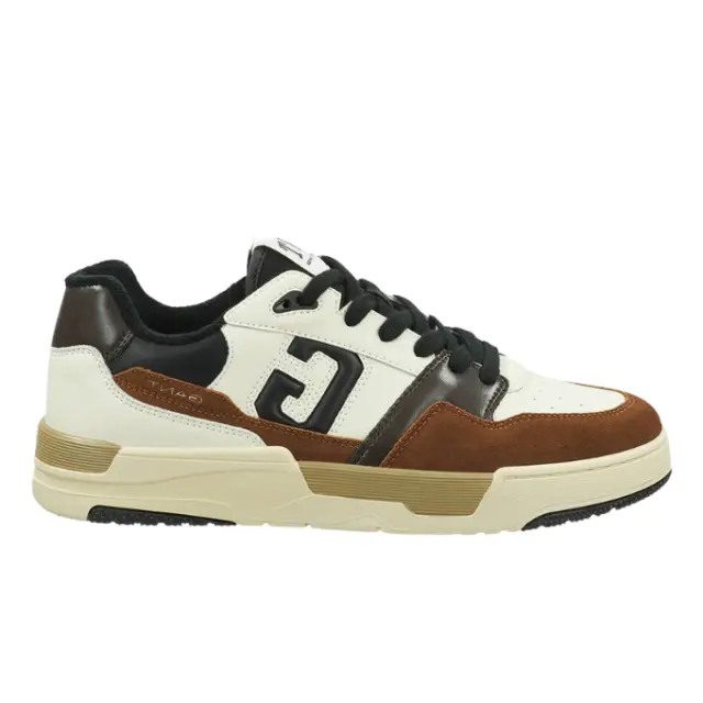 Ανδρικά Δερμάτινα Sneakers Gant Brookpal 29637647 G962 Άσπρο Μαύρο Καφέ Multi - 43