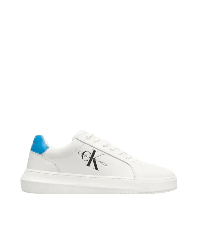 Calvin Klein - Cupsole Mono Lth Ανδρικά Chunky Sneakers YM0YM00681-0LI Λευκό - 43