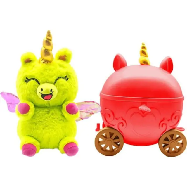 Just Toys Fairy Tails Surprise Blossom Glimmer 25cm – Λούτρινος Μονόκερος με Μαγική Άμαξα + Αξεσουάρ 2510006