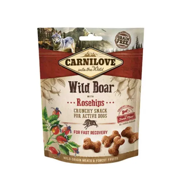 Carnilove Fresh & Crunchy Snack Σκύλου Wild Boar with Rosehips 200gr Μονόχρωμο