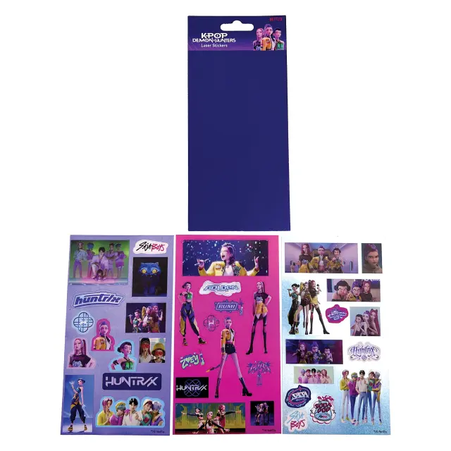 GIM Αυτοκόλλητα / Laser Stickers: K-Pop Demon Hunters (3 σχέδια-τυχαία επιλογή)