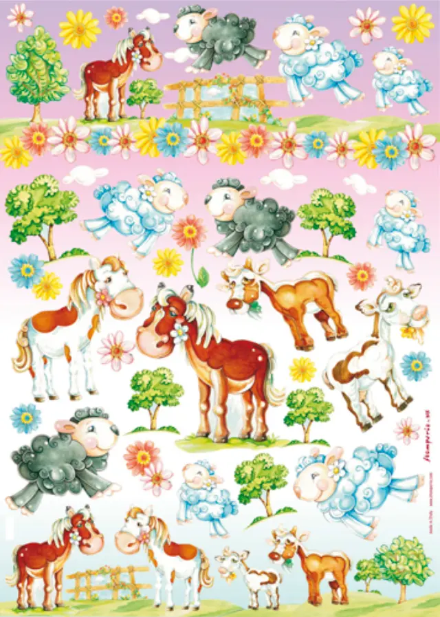 Χαρτί για decoupage 50x70cm Farm 2