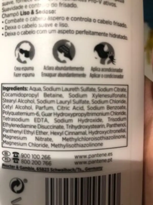 Pantene Pro-V Smooth + Sleek Shampoo 400ml 2
