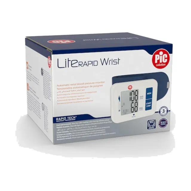 PiC Solution Lite Rapid Αυτόματο Ψηφιακό Πιεσόμετρο Καρπού με Ανίχνευση Αρρυθμίας