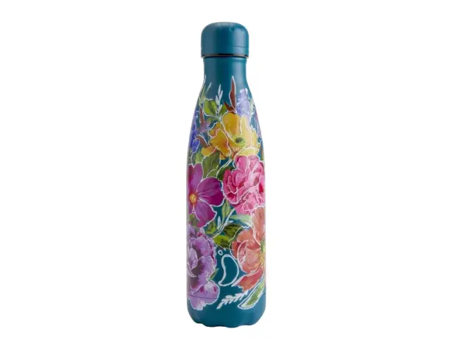 Μπουκάλι Θερμός Original Floral Chilly's με χωρητικότητα 500ml και διατήρηση θερμοκρασίας 12h ζεστό / 24h κρύο - Petal Sketch