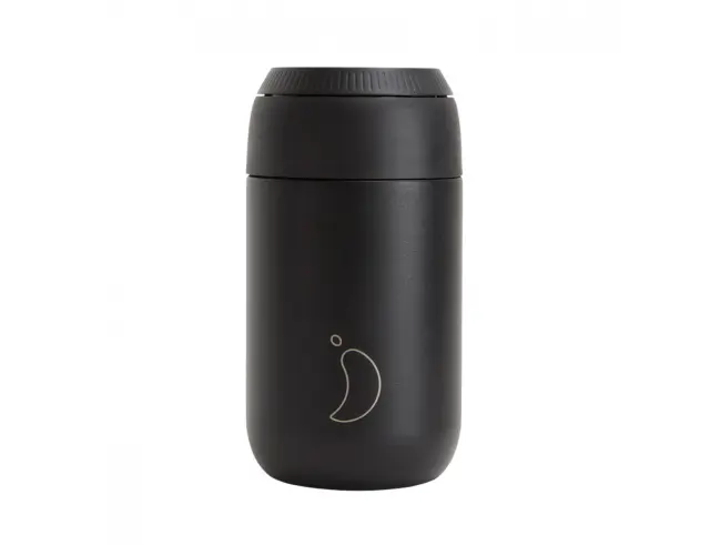 Ποτήρι Θερμός Series 2 Chilly's με χωρητικότητα 340ml και διατήρηση θερμοκρασίας 4h ζεστό - Abyss Black22120